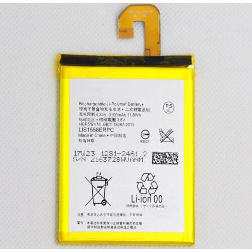 ISUNOO mobile phone battery for sony Z3 L55T L55U D6653 D6633 D6643 LIS1558ERPC 3100mAh battery