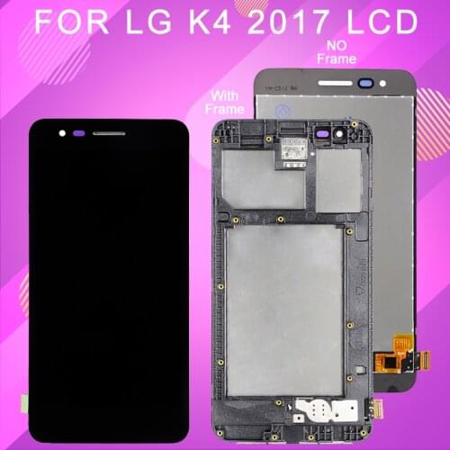 Catteny 5.0inch X230 Display For LG K4 2017 LCD With Touch Panel Digitizer Assembly X230DS M160 Screen Free Shipping With Frame
