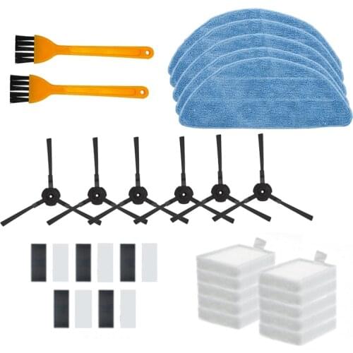 Vacuum Robot Cleaner Parts Side Brush Mop Cloth Hepa Filter for Ilife V5 V5S V3 V3S V5Pro V50 V55 X5 V5S Pro