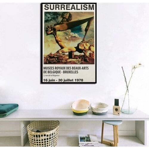 Home Decor Surrealism Canvas Prints Retro Painting Pictures Abstract Posters Modern Living Room Wall Art