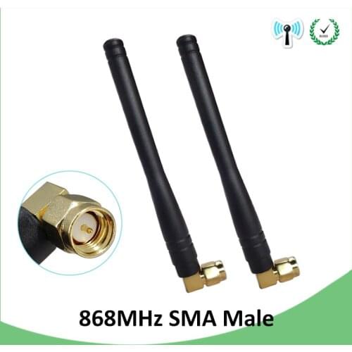 Wholesale 20pcs 868MHz lora antenna 3dbi SMA Male Connector GSM Antenna 868 MHz 915 MHz antena gsm white small antenne Lorawan