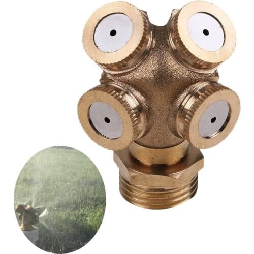 Brass Adjustable Nozzles Water Garden Sprinklers Automatic Watering Grass Lawn Dairy Farm Cooldown Sprinkler Irrigation Fitting