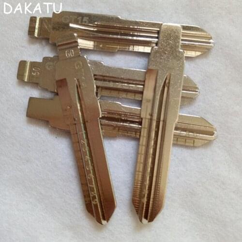 NO.60 GT15 Engraved Line Key Blade For Fiat Palio Ferrari Scale Shearing Teeth Cutting Key Blank 2 IN 1