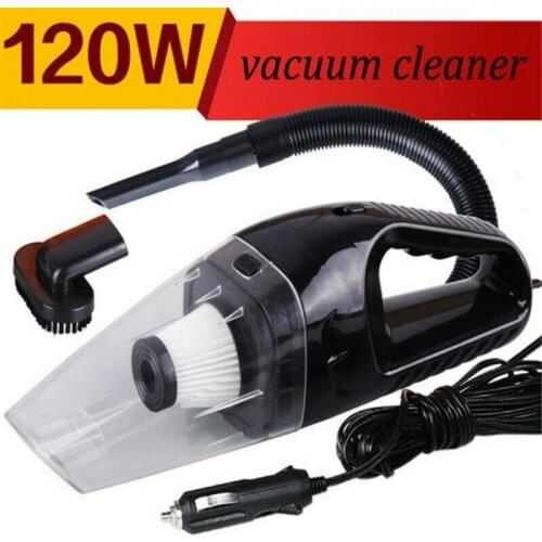 12V Handheld High Power Car Vacuum Cleaner, Carpet Cleaner for Car 120W 4000Pa with Cigarette Plug Cleaning Pet Hair, Soot, Brea