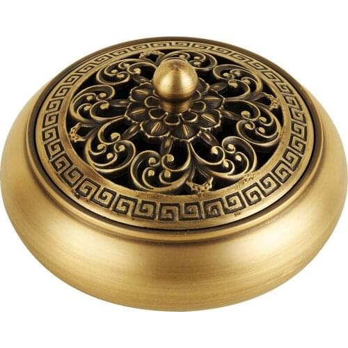 Pure Copper Sandalwood Furnace Home Indoor for Buddha Aromatherapy Tea Ceremony Zen Worship Ornaments