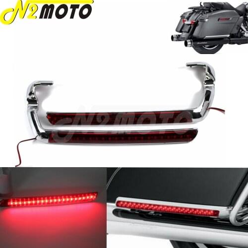LED Motorcycle Saddlebag Side Maker Indicator Light For Harley Touring Road King FLHR FLHT FLTR FLHX 14-19 Taillight Accessories