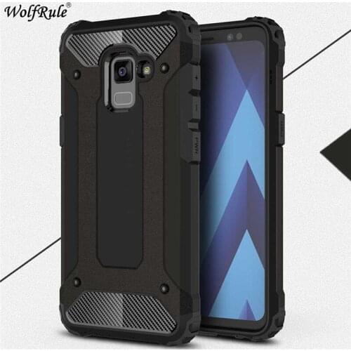 WolfRule For Phone Case Samsung Galaxy A8 2018 Anti-knock Silicone + Plastic Case For Samsung Galaxy A8 2018 Case A530 Shell