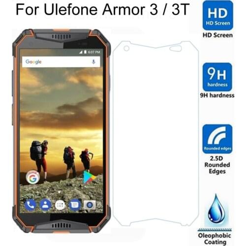 2.5D 9H Tempered Glass For Ulefone Armor 3 3T Screen Protector Glass On The For Ulefone Armor 3/3T Protective Film Glass 3 3T
