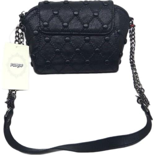 New fashion women shoulder bags brand design genuine leather crossbody bags diamond lattice rivets handbags metal chain hobos