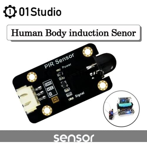 01Studio Human Body Infrared Sensor PIR Senor Detector Module for pyBoard MicroBit Micropython Development Board