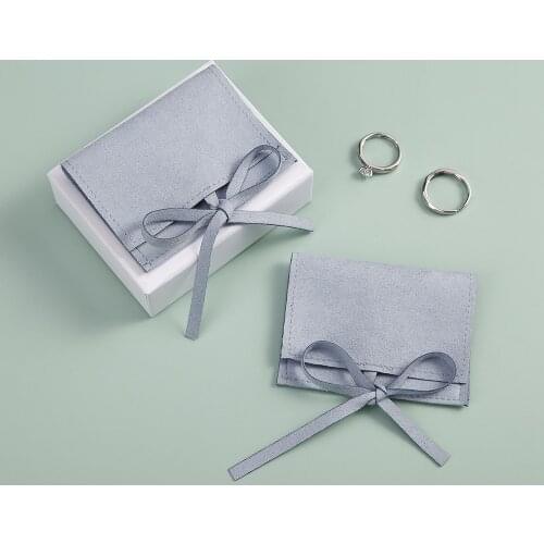 10Pcs Microfiber Velvet Bag Purple Jewelry Pouches Presents Bags for Earrings Necklace Christmas Jewellery Wedding Gift Package