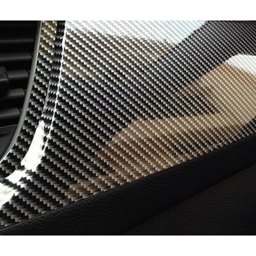152*30/10cm High Glossy 5D Carbon Fiber Wrapping Vinyl Film Motorcycle Tablet Stickers And Decals Auto Accessories Car Styling