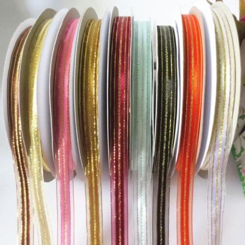 15mm Scallion Stripe Ribbon Christmas Decoration Packing Belt DIY Handmade Headdress Hair Accessories Materials Ribbon Bow 174