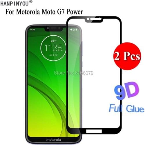 2 Pcs/Lot For Motorola Moto G7 Power G7Power 6.2" 5D 6D 9D Full Cover Glue Screen Protector Tempered Glass Protective Film Guard