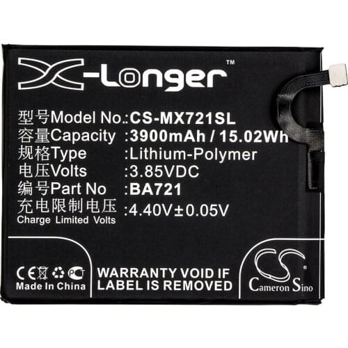 Cameron Sino 3900mAh Battery for Meizu M5 Note,M5 Note Global Dual SIM,M5 Note Global Dual SIM TD-LTE,M721C,M721L,M721M,M721Q