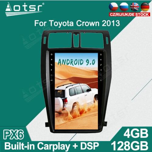 For TOYOTA CROWN 13th 2009 - 2014 Android Car Radio Player GPS Navigation Auto Stereo Multimedia Video Headunit DSP carplay 4G