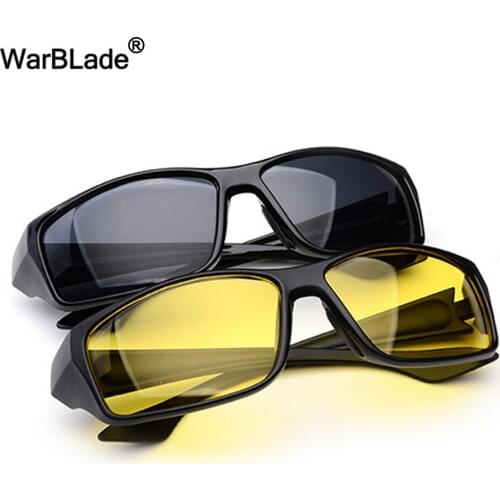 Brand New Sport Goggles Night Vision Driving Glasses Polycarbonate Sunglasses Framework Anti Glare UV400 For Men WarBLade