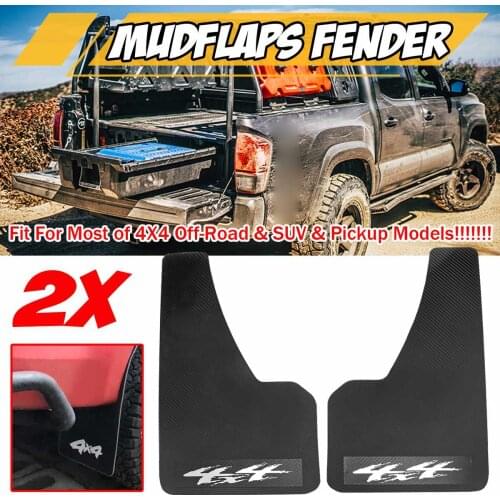 Carbon Fiber Look 2x Car Mud Flaps Splash Guards Mudguards Mudflaps Mudflaps Fender For Most 4X4 Off-Road & SUV & Pickup For Van