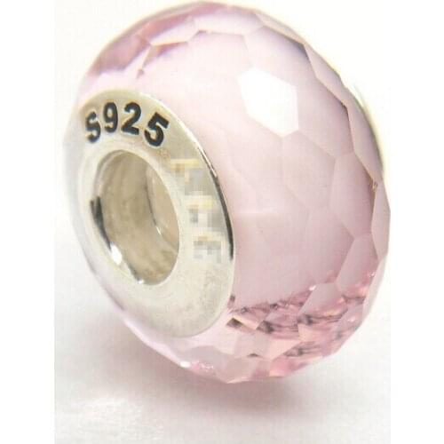 CKK 925 Sterling Silver Murano Glass Beads Fascinating Purple Thread Charms Original Jewelry Fits For Bracelets