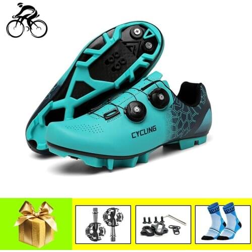 Mtb Cycling Shoes Breathable Self-locking Mountain Bike Sneakers Add Pedals Sapatilha Ciclismo Mtb Flat Shoes Riding Footwear