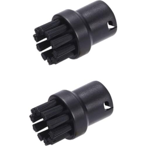 Y98B 2pcs/set Steam Cleaning Brush Small Round Brushes for Karcher SC1 SC2 SC3 SC4 SC5 SC7 CTK10 Home Replacement Dust Remove