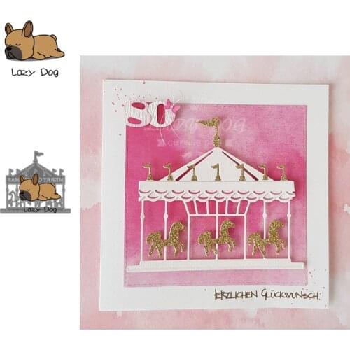 Carousel Metal Cutting Dies Scrapbooking Stencil DIY Decorative Craft Embossing Die Cuts Card Making New Dies For 2019