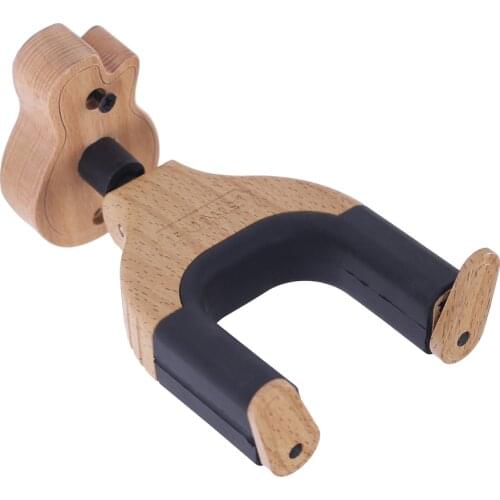 Wall Mount Guitar Hanger Hook Holder Keeper Auto Lock with Guitar Shape for Electric Acoustic Guitars Bass String Instrument