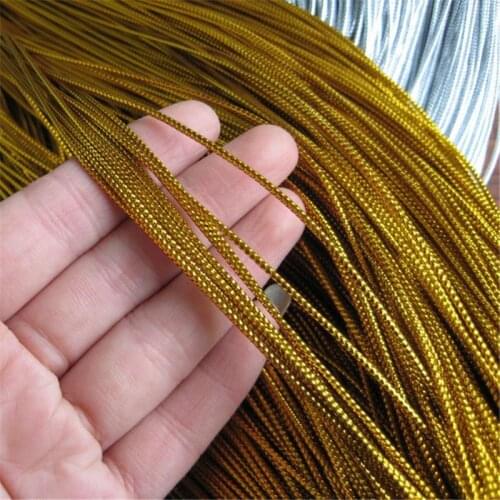 1.5/2/3mm Rope Gold Silver Line Thread Cord Macrame Cord Nylon String Rope Decoration Rope Bracelet Making Clothing Gift Decor