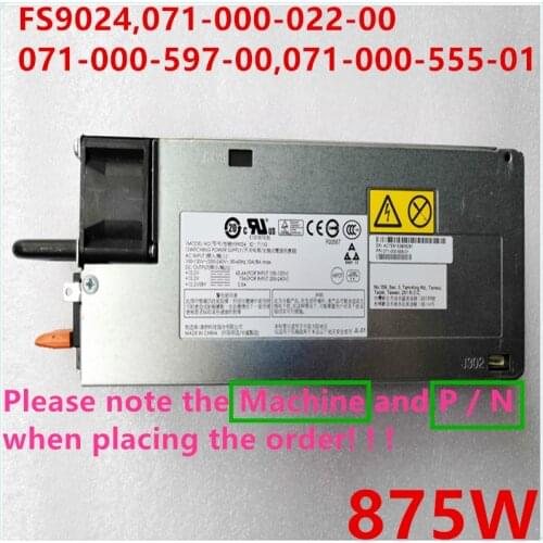New PSU For EMC VNX8000 5400 5800 VNXE3200 1600 X3400M4 3550 Power Supply FS9024 071-000-022-00 071-000-597-00 071-000-555-01