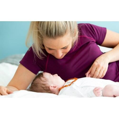 Baltic Amber Baby Necklaces for Girls and Boys Raw Amber Jewelry for Boy Girls Infant Teething Child Gifts Premium %100 Safe