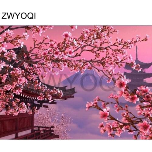 Full Round Diamond mosaic Red plum scenery DIY 3D Diamond painting Cross stitch Full Square Diamond embroidery Red plum scenery