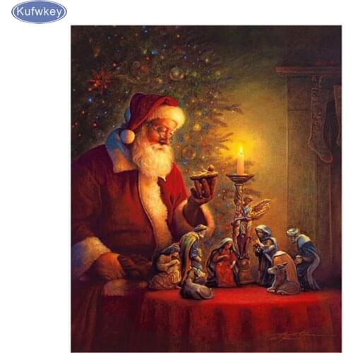 Full,Diamond Embroidery,5D,Diamond Painting Santa Claus Kits,Cross Stitch,3D,Diamond Mosaic,Needlework,Crafts,Christmas,gifts