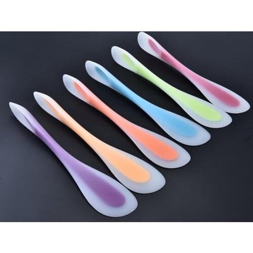 Dual Sided Silicone Spatula Universal Non-Stick Cake Spatula Icing Spatula Cakes Double Silicone Spatula Spoon Bakeware