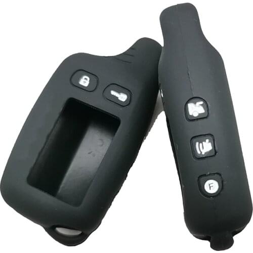 Silicone Key Cover For Tomahawk TW-9030 TW-9020 TW-9010 Two Way Car Burglar Alarm Lcd Keychain Cover Remote Protective Case