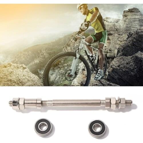 Mountain Bicycle Front Rear Wheel Hub 14CM 18CM with 2 pcs 6000 Bearing MTB Spindle Shift Shaft Lever Cycling Replacement Parts
