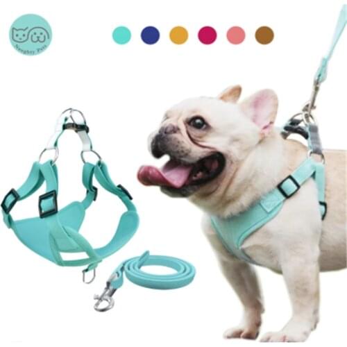 Pet Dog Reflective Harness Vest Cute Harness And Leash Set For Small Medium Dogs Puppy French Bulldog Pug Accesorios Para Gatos
