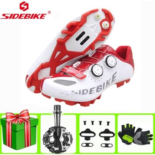 Sidebike Sapatilha Ciclismo MTB Cycling Shoes Men Add Pedal Set Chaussure Vtt Nylon Sole Mountain Bike Shoes Cycle Sneakers