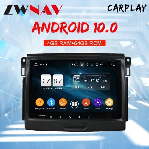 ZWNAV Android 10 IPS screen 2 din 8-core CPU Car multimedia Player For Ford Everest 2015-2019 stereo GPS navigation head unit