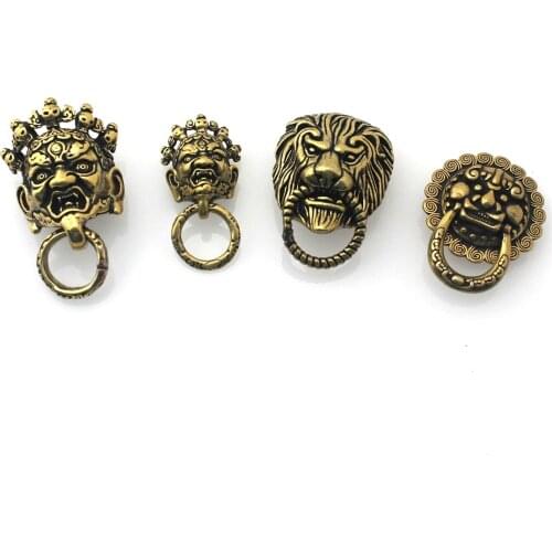 1pcs Brass Japan demon devil conchos screwback material animal head design leather bag wallet chain button rivet connector