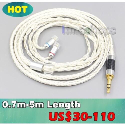 16 Core OCC Silver Plated Headphone Earphone Cable For Sennheiser IE8 IE8i IE80 IE80s Metal Pin LN007244