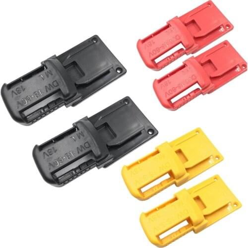 2 Pack Battery Mounts Holder,Power Tool Base for De-Walt 18/20V and for Mil-Waukee 18V M18 Series Lithium-Ion