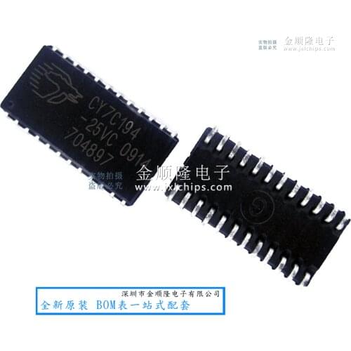 5pieces CY7C194-25VC SOJ CYPRESS 64K x 4 Static RAM