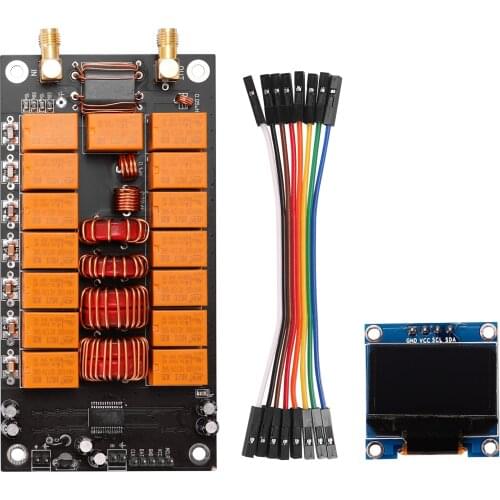 ATU-100 DIY Kits 1.8-50MHz Automatic Antenna Tuner +OLED Firmware Programmed Amplifier Receiver Accessory