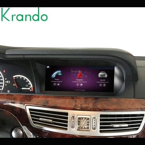 Krando Android 10.0 4G 64G 10.25'' Snapdragon 625 Car Radio Audio GPS For Mercedes-Benz S W221 W216 CL 2005-2013 Player Carplay