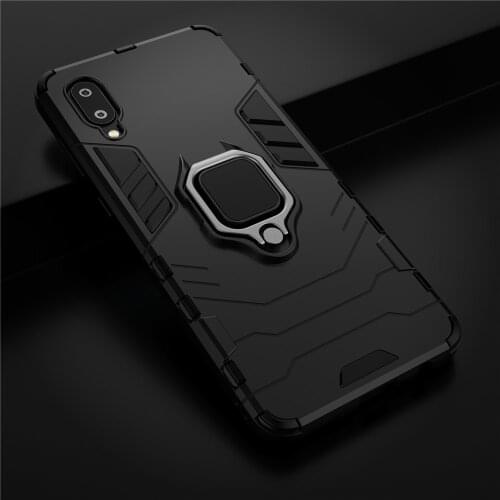 For Samsung Galaxy A02 M02 Case Luxury Armor Magentic Ring Car Holder Cover For Samsung Galaxy A 02 M02 SM-A022F Coque Funda