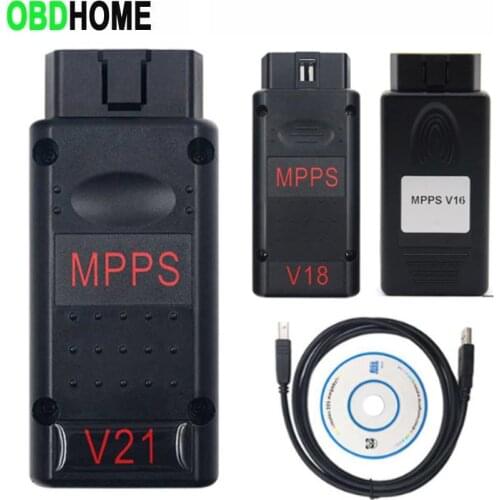 Latest MPPS V21 ECU Chip Tuning Interface MPPS V16/V18/V21 for EDC15 EDC16 EDC17 CHECKSUM MPPS OBD2 Car Diagnostic Cable