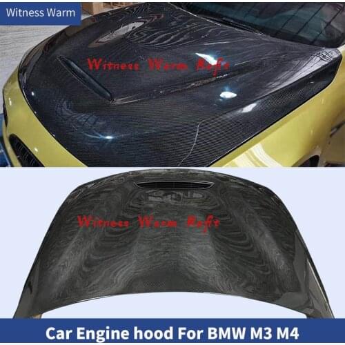 For BMW M3 M4 F80 F82 F83 High Quality Aluminum Bonnet/Carbon Fiber Front Engine Hood/Forged carbon engine Covers GTS style