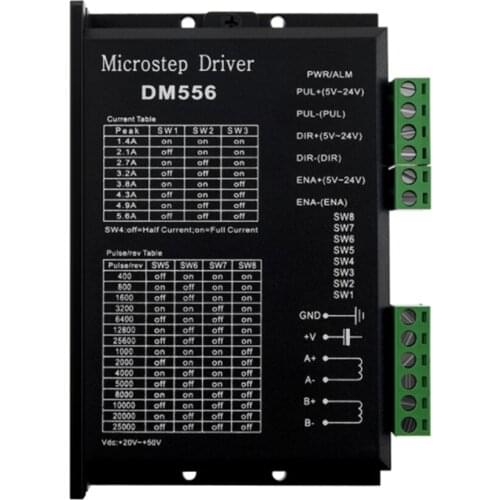 DM556 2-Phase Digital Stepper Motor Driver 42/57/86 Stepper Motor Driver For CNC