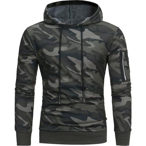 Quality Sportswear Camouflage Hooded Sportswear Sweatshirt Hoodies Men Pullover MenS Tracksuits New Autumn Moleton M-XXXL