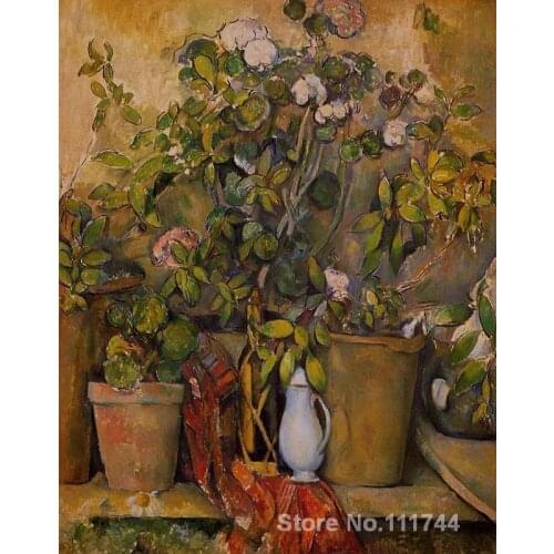 Impressionist wall art paintings Potted Plants Paul Cezanne artwork Hand painted High quality